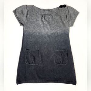Gap Kids Girl's Gray Short Sleeve Knit Dress with Pockets Size: 4/5 XS
